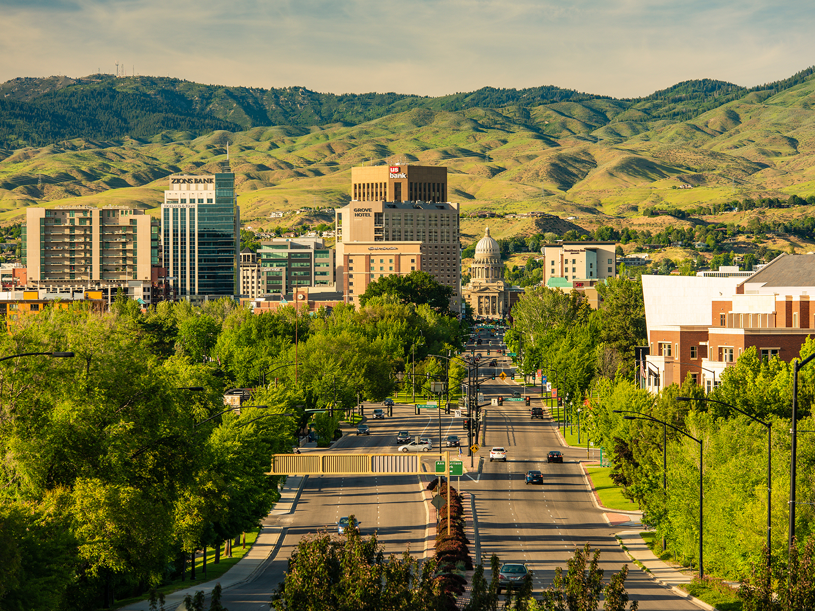 Low-slope commercial roof in Boise